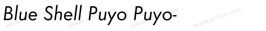 Blue Shell Puyo Puyo字体转换